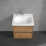 Villeroy & Boch Wall Mounted Vanity Unit Villeroy & Boch Skyla Wall Mounted 600mm Two Drawer Vanity Unit with Basin