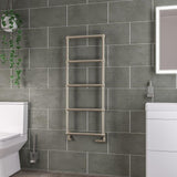 Eastbrook Traditional Towel Rail Eastbrook Stour Vertical Traditional Heated Towel Rail in Brushed Brass