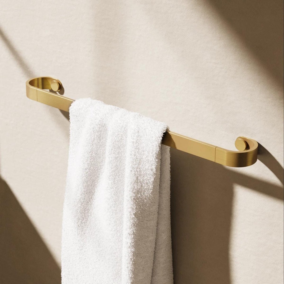 Crosswater Towel Rails and Rings Brushed Brass / 600mm Crosswater Velo Towel Rail