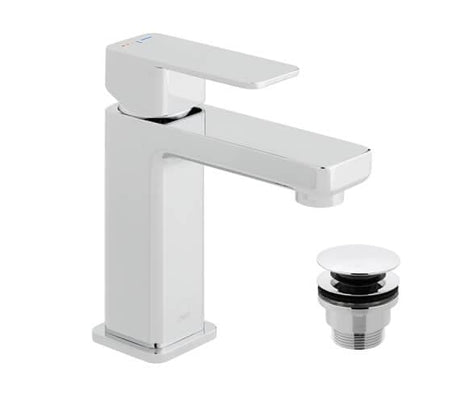 VADO Mono Basin Mixer Tap Vado PHASE Mono Basin Mixer with Universal Waste PHA-200F/CC-C/P-Chrome