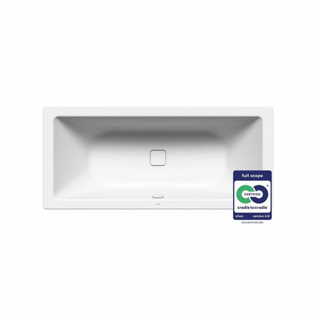 Kaldewei Double Ended Bath 1800mm x 800mm / Pop Up Waste and Overflow Kaldewei Conoduo Double Ended Steel Bath with Leg Set