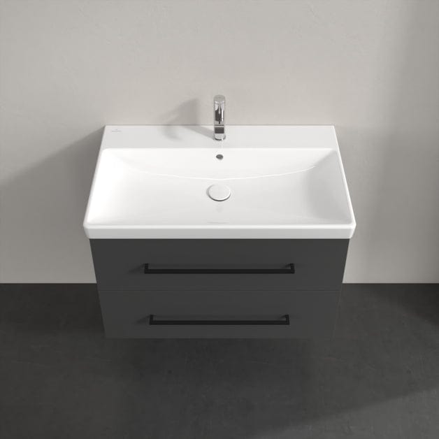 Villeroy & Boch Avento Wall Hung Vanity Unit 780mm Two Drawers with Basin
