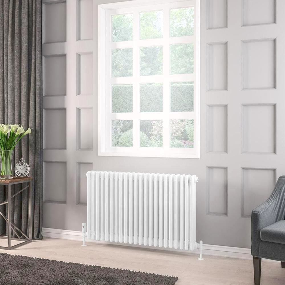 Eastbrook Rivassa Traditional 3 Column Radiator in White