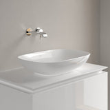 Villeroy & Boch Countertop Basin Villeroy & Boch Loop & Friends Curved Rectangular 560mm Countertop Basin (with Overflow) in White Alpin