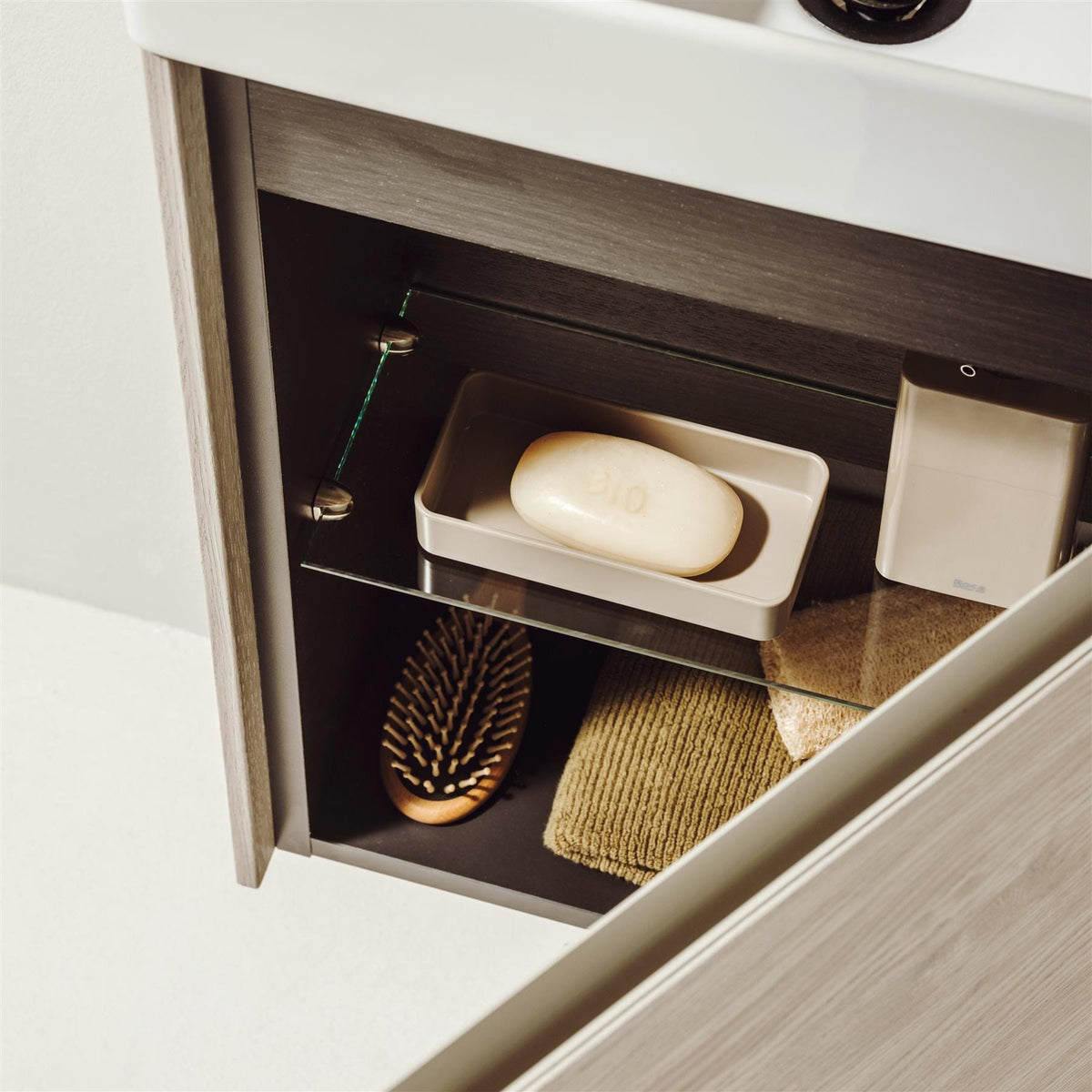 Roca Cloakroom Vanity Unit Roca Ona 450mm Wall Mounted One Door Cloakroom Vanity Unit with Basin