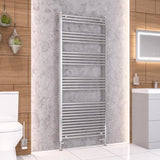 Eastbrook Ladder Rail 1800 x 750mm / Electric Only Eastbrook Wendover Straight Heated Towel Rail in Chrome