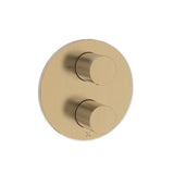 Crosswater Concealed Shower Valve Brushed Brass Crosswater Lazo Crossbox 2 Outlet Multi-Flow Trimset