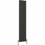 Aquarius Bathrooms Panel Radiator 1800 x350mm / Anthracite Aquarius Flat Double Vertical Panel Radiator