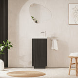 Crosswater Cloakroom Vanity Unit Steelwood Crosswater Limit Cloakroom Floor Standing 400mm Single Door Vanity Unit with Basin