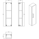 Imex Storage Unit Imex Croma Single Door Wall Mounted Storage Unit