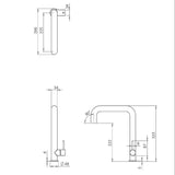 Crosswater Kitchen Tap Crosswater Tube Stainless Steel Kitchen Sink Mixer Tap with Swivel Spout