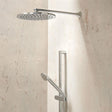 Vado Fixed Shower Head Vado Arrondi 250mm Round Shower Head with Wall Mounted Shower Arm in Chrome