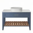 Heritage Floor Standing Vanity Unit Maritime Blue Heritage Broughton 1200mm Washstand, Worktop and Basin Bundle