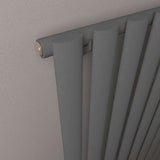 Eastbrook Panel Radiator Eastbrook Tunstall Straight Horizontal Designer Radiator in Matt Anthracite