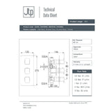 JTP Concealed Shower Valve JTP HIX 2 Outlet, 3 Handle Thermostatic Concealed Shower Valve
