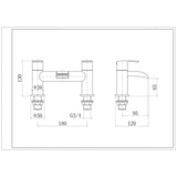 Aquarius Bathrooms Bath Mixer Aquarius Niagara Waterfall Bath Filler Tap