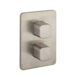Crosswater Concealed Shower Valve Crosswater Glide II Crossbox 3 Outlet Trimset  in Brushed Stainless Steel Effect