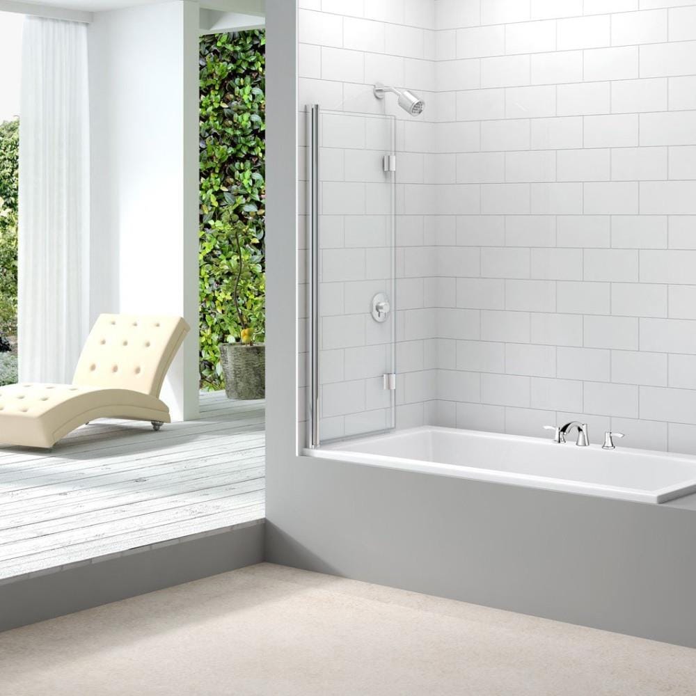 Merlyn Bath Screen Merlyn 8mm 2 Panel Folding Hinged Bath Screen
