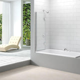 Merlyn Bath Screen Merlyn 8mm 2 Panel Folding Hinged Bath Screen