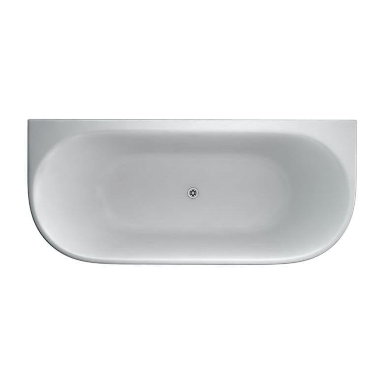 Burlington Back To Wall Freestanding Bath Burlington Avantgarde Back To Wall Traditional Bath in Gloss White