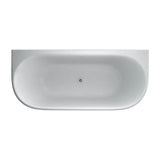Burlington Back To Wall Freestanding Bath Burlington Avantgarde Back To Wall Traditional Bath in Gloss White