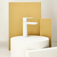 Roca Mono Basin Tap Matt White Roca Cala Cold Start Basin Mixer Tap