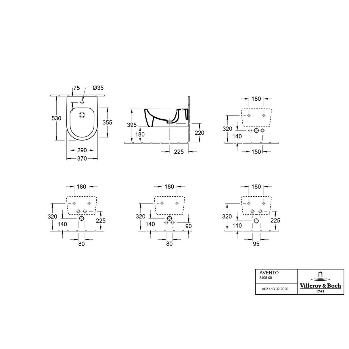 Villeroy & Boch Countertop Basin Villeroy & Boch Collaro 560mm Rectangular Countertop Basin in White Alpin