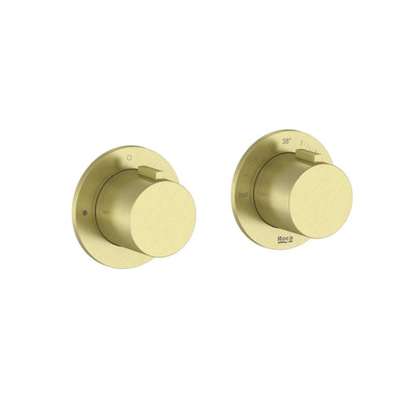 Roca Concealed Shower Set Roca T-Multi Thermostatic Concealed Shower Valve with Rainshower Head, Shower Handset and Hose