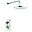Imex Concealed Shower Set Imex Arco Single Outlet Concealed Shower Valve with Fixed Shower Head and Arm in Chrome