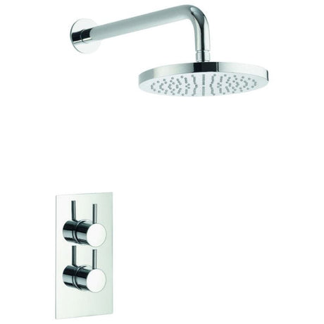Imex Concealed Shower Set Imex Arco Single Outlet Concealed Shower Valve with Fixed Shower Head and Arm in Chrome