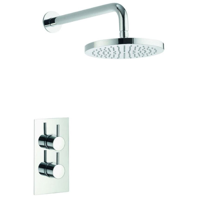 Imex Concealed Shower Set Imex Arco Single Outlet Concealed Shower Valve with Fixed Shower Head and Arm in Chrome