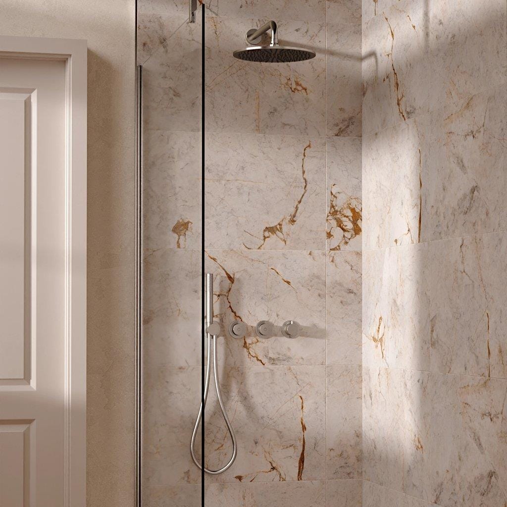 UK Bathroom Store Concealed Shower Set Crosswater Module Shower Set 8 - 2 Outlet with Pencil Handset and Overhead Shower