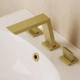 Crosswater 3 Tap Hole Basin Set Brushed Brass Crosswater Limit 3 Hole Basin Mixer Tap