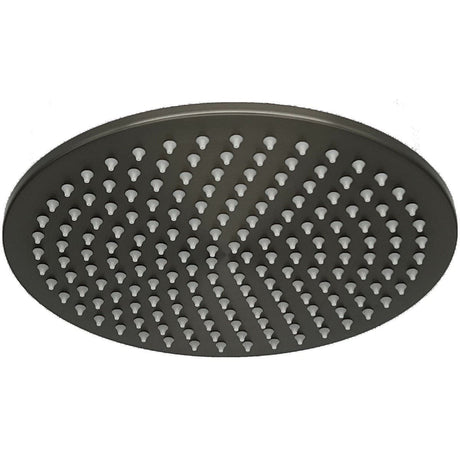 TED Fixed Shower Head Gunmetal Grey TED Universal 250mm Fixed Shower Head