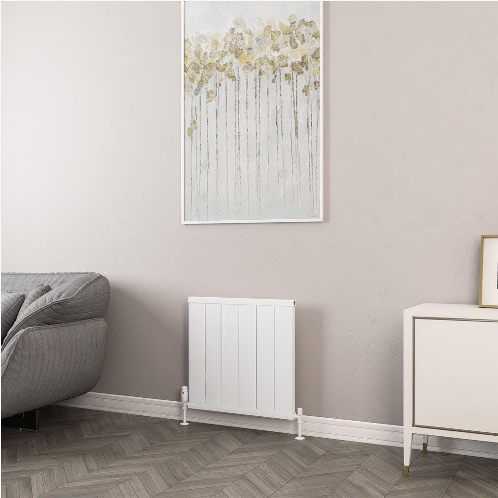 Eastbrook Panel Radiator 600 x 610mm / Matt White Eastbrook Kingswood Slimline Horizontal Aluminium Radiator