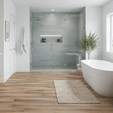 Aquarius Bathrooms Click Flooring Aquarius Messina Vinyl Wood Click Flooring in Weathered Oak | 100% Waterproof | SPC Rigid Core | Built-In Underlay