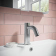 Crosswater Wall Mounted Basin Tap Brushed Stainless Steel Crosswater MPRO Sensor Mono Basin Mixer Tap