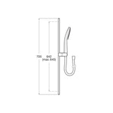 Roca Shower Riser Rail Roca Sensum 3 Function Shower Handset and Slide Rail Kit