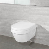 Villeroy & Boch Wall Hung Toilet Villeroy & Boch Architectura Compact Wall Hung Rimless DirectFlush Toilet with Soft Close Seat