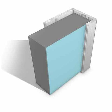 Multipanel Wall Panel 2750mm / Satin Silver Multipanel Wall Profile - L-Shaped End Cap - Type C - 2450mm/2750mm