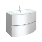 Crosswater Wall Mounted Vanity Unit Crosswater Svelte Wall Hung Vanity Unit with Basin