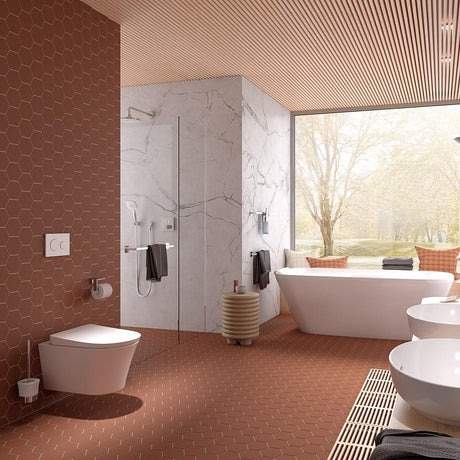 TOTO Wall Hung Toilet TOTO GP Wall Hung Rimless Toilet with Tornado Flush and Soft Close Seat