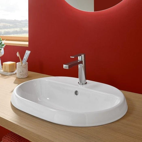 Villeroy & Boch Mono Basin Tap Villeroy & Boch Architectura Single Lever Mono Basin Mixer Tap with Pop-Up Waste in Chrome