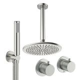 UK Bathroom Store Concealed Shower Set Crosswater Module Shower Set 1 with Fixed Head and Pencil Handset
