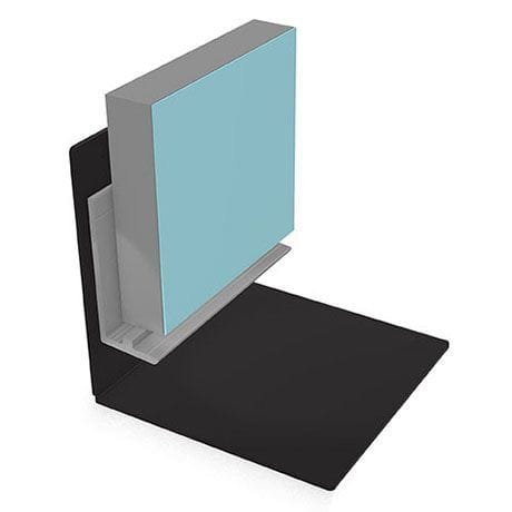 Multipanel Wall Panel Multipanel Classic Type X Wet Floor Base Profile - 2450mm Long - Satin Anodised - MPBPSA