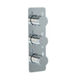 Imex Concealed Shower Valve Chrome Imex Ravine 3 Outlet, 3 Handle Concealed Thermostatic Shower Valve