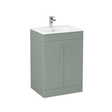 Imex Floor Standing Vanity Unit Imex Croma Floor Standing Double Door 600mm Vanity Unit with 1 Tap Hole Basin