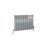 Eastbrook Panel Radiator Eastbrook Peretti Straight Horizontal Aluminum Radiator in Polished Aluminum