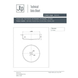JTP Countertop Basin JTP VOS Grade 316 Stainless Steel Round Countertop Basin