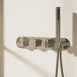 Crosswater Concealed Shower Valve Crosswater Dial Central Thermostatic Shower Valve with 2 Way Diverter & Handset in Chrome